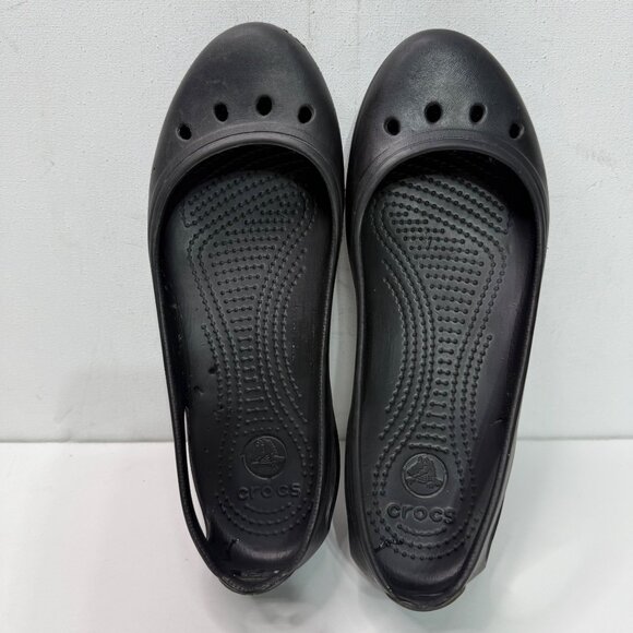 Crocs Kadee Womens Size 8 Black Ballet Flats - Picture 5 of 8